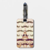 Uit Parijs met snor Bagagelabel (Achterkant verticaal)