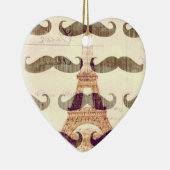 Uit Parijs met snor Keramisch Ornament (Rechts)