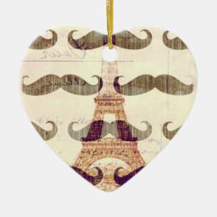 Uit Parijs met snor Keramisch Ornament