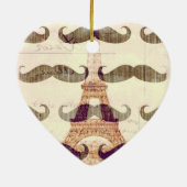 Uit Parijs met snor Keramisch Ornament (Achterkant)