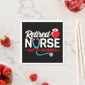 Uit Patiënten Gepensioneerd Grappig Verpleegkundig Servet (Insitu)