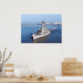 Uit pensionering: slagschip Wisconsin Poster (Keuken)