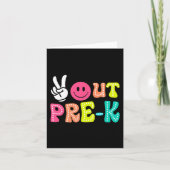 Uit Pre-k Afstuderen CL van 2024 Laatste schooldag Kaart (Voorkant)