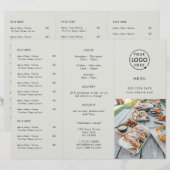 Uit | Restaurant Gray Logo Foto Menu (Voorkant / Achterkant)
