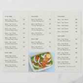 Uit | Restaurant Gray Logo Foto Menu (Achterkant)