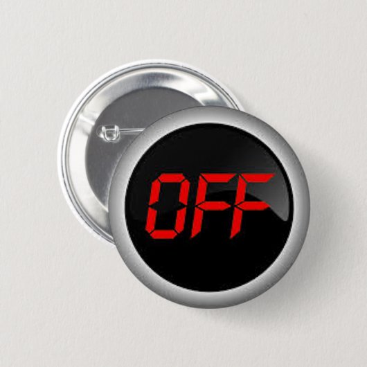 uit ronde button 5,7 cm (Voorkant /achterkant)