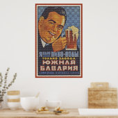 uit Rusland met bier Poster (Keuken)