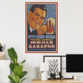 uit Rusland met bier Poster (Thuiskantoor)