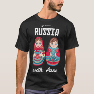 Uit Rusland met liefde Matryoshka Souvenir Nesting T-shirt