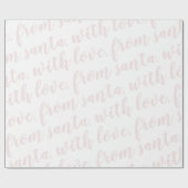 uit santa , met liefde en blozen cadeaupapier (Vlak)