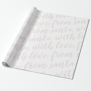 uit santa , met liefde en blozen cadeaupapier