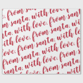 uit santa , met rode liefde cadeaupapier (Vlak)