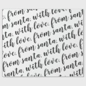 uit santa met zwarte liefde cadeaupapier (Vlak)