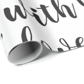 uit santa met zwarte liefde cadeaupapier (Rol Hoek)