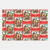 Uit Sinterklaas Voeg kindernamen toe 3 Inpakpapier Vel (Voorkant)