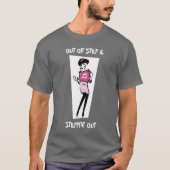 Uit stap en uit stappen t-shirt (Voorkant)