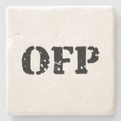 UIT STENEN ONDERZETTER (Voorkant)