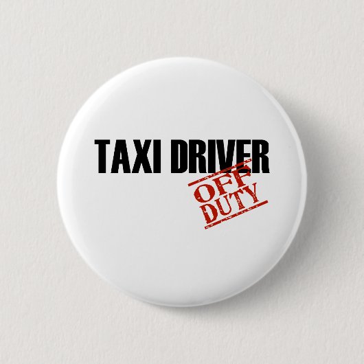 UIT-TAXI-DRIVER LICHT RONDE BUTTON 5,7 CM (Voorkant)