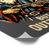 Uit toverspreuken maar niet uit granaten tovenaar poster (Hoek)