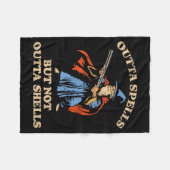 Uit toverspreuken maar niet uit granaten Tovenaard Fleece Deken (Voorkant (Horizontaal))