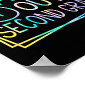 Uit tweede klas laatste dag van school zomervakant poster (Hoek)