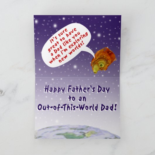 UIT-VAN-DIT-WERELD DAD KAART (Binnen)