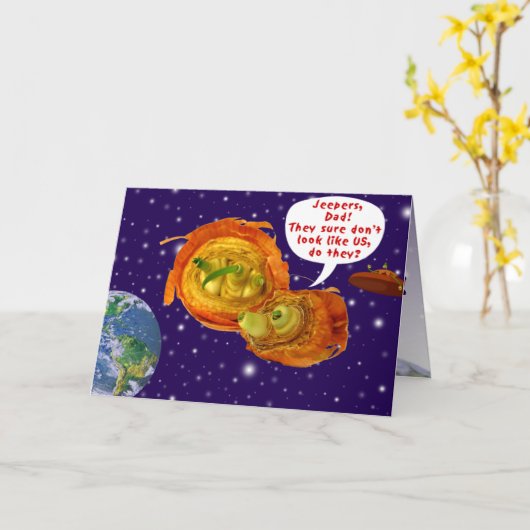 UIT-VAN-DIT-WERELD DAD KAART (Gele Bloem)