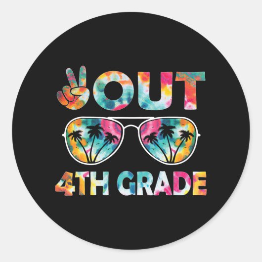 Uit vierde 4e graad CL van 2023 goed Ronde Sticker (Voorkant)