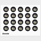 Uit vijfde 5e klas CL van 2023 goed Ronde Sticker (Vel)