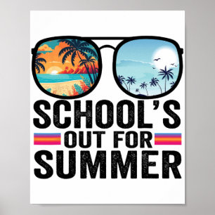 Uit voor de zomer Gles Laatste dag van school lera Poster