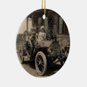 Uit voor een  foto-Ornament met een rand Keramisch Ornament (Rechts)