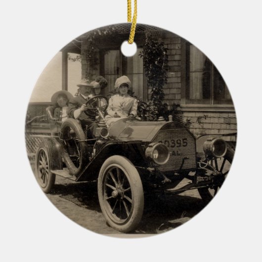 Uit voor een  foto-Ornament met een rand Keramisch Ornament (Voorkant)