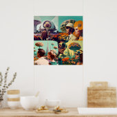 Uit voor een rol poster (Keuken)