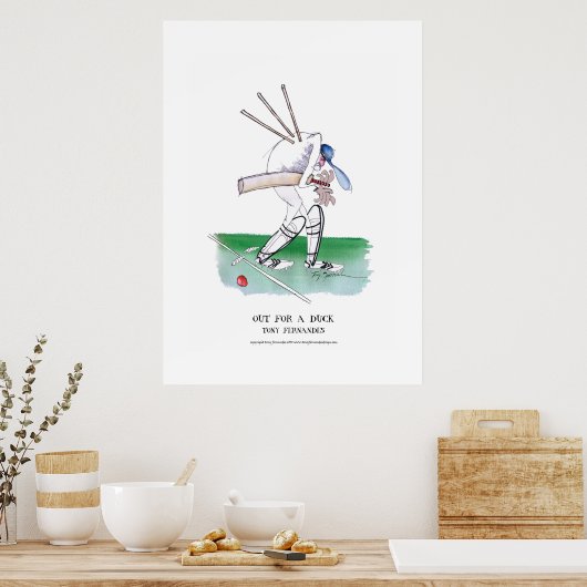 uit voor eenden, tony fernandes poster (Keuken)