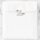 Uit voor je ronde sticker (Tas)