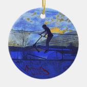 Uit voor wat lucht - Kick-Scooter Champ Keramisch Ornament (Voorkant)