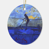 Uit voor wat lucht - Kick-Scooter Champ Keramisch Ornament (Links)