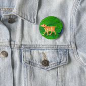 Uit wandelen met de hond ronde button 5,7 cm (In situ)