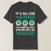 Uit wasabi Sushi T-shirt (Design voorkant)
