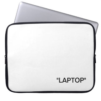 UIT-WITTE LAPTOPSLAG "LAPTOP" 15.6" LAPTOP SLEEVE