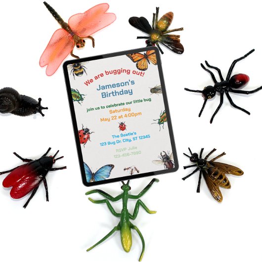 Uit zijn dak gaan Kinderen geïllustreerde verjaard Kaart