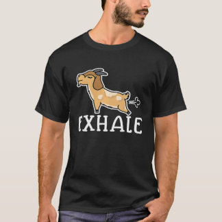 Uitademen Geit Yoga Geit Winderigheid Meditatie Fi T-shirt