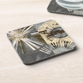 Uitbarstende Tegels I Bier Onderzetter (Linkerzijde)