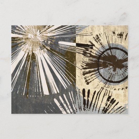 Uitbarstende Tegels I Briefkaart (Voorkant)