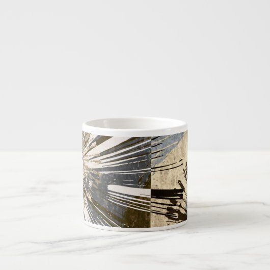 Uitbarstende Tegels I Espresso Kop (Voorkant)