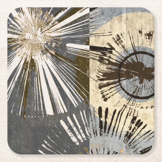 Uitbarstende Tegels I Kartonnen Onderzetters (Voorkant)