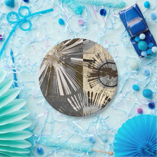 Uitbarstende Tegels I Papieren Bordje (Feest)