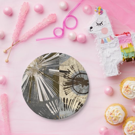 Uitbarstende Tegels I Papieren Bordje (Feest)