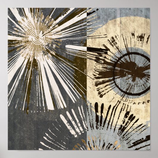 Uitbarstende Tegels I Poster (Voorkant)