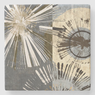 Uitbarstende Tegels I Stenen Onderzetter